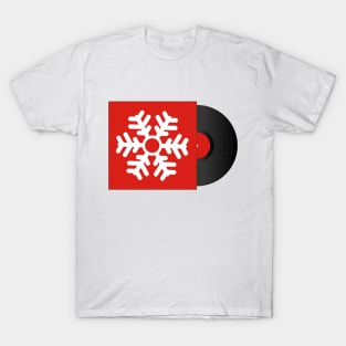 Xmas Vinyl Music | Snowflake | Christmas Party T-Shirt